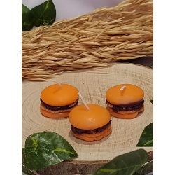 Macaron illatgyertya Csokis-narancs 