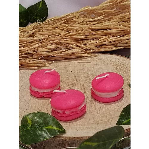 Macaron illatgyertya Málna 