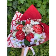 Dior Csomagolású Exkluzív illatgyertya virágcsokor 6 szálas