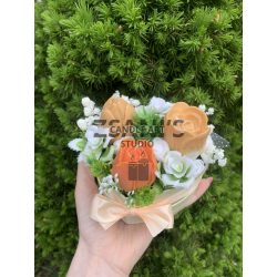 Mini illatgyertya box 3 szálas hibiszkusz 