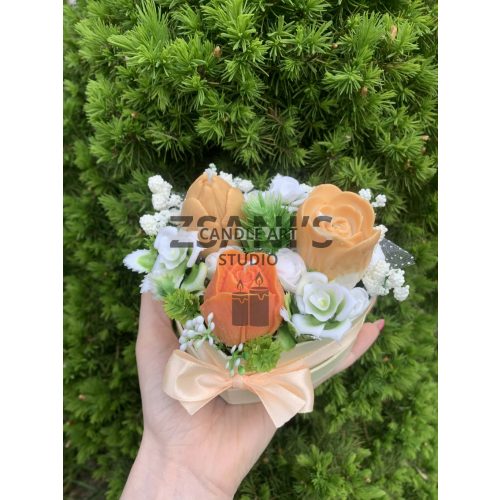 Mini illatgyertya box 3 szálas hibiszkusz 