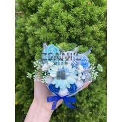 Mini illatgyertya box 3 szálas levendula