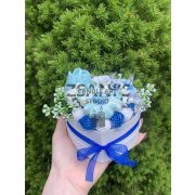 Mini illatgyertya box 3 szálas levendula